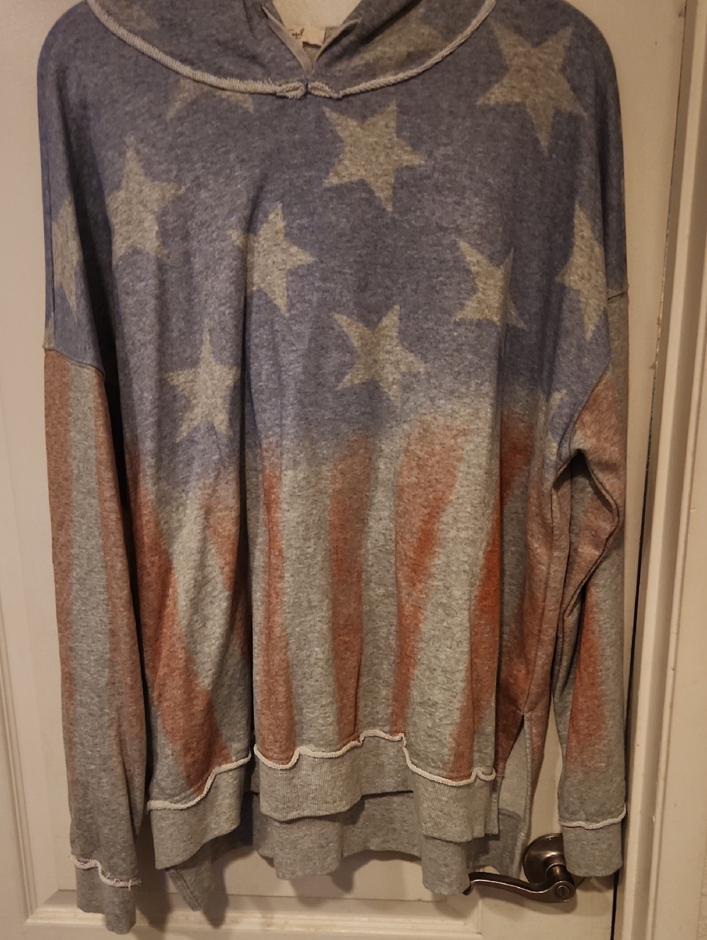 Easel Stars and Stripes Hoodie Size Large